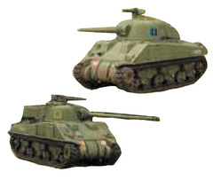 Tanks Miniatures Game: British Sherman V and Sherman Firefly Battlefront